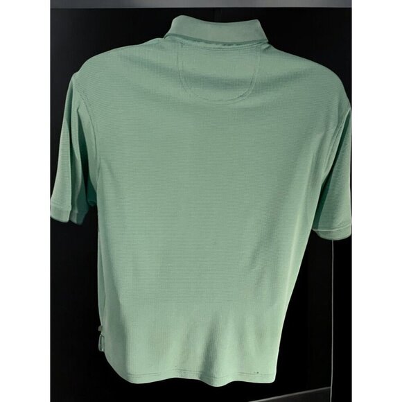 Tommy Bahama Mens Medium Pullover Short Sleeve Polo Golf Shirt Teal Green - Picture 6 of 8